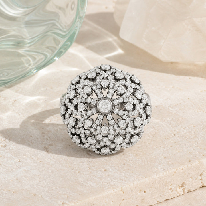 DR12236 - 18K White Gold Diamond Ring