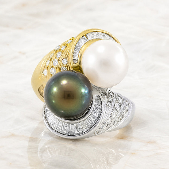 DR1714 - 18K White Gold Diamond Cocktail Ring