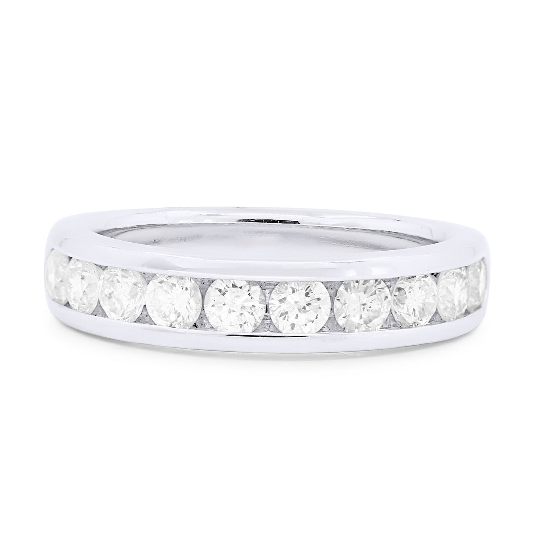 Beautiful Hand Crafted 14K White Gold White Diamond Aspen Collection Ring