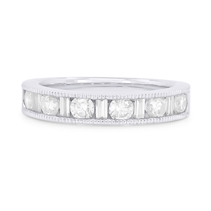 Beautiful Hand Crafted 14K White Gold White Diamond Aspen Collection Ring