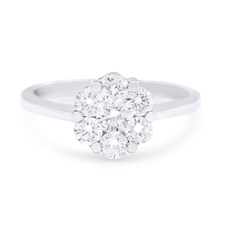 Madison L 18K White Gold Diamond Ring - style DR8244