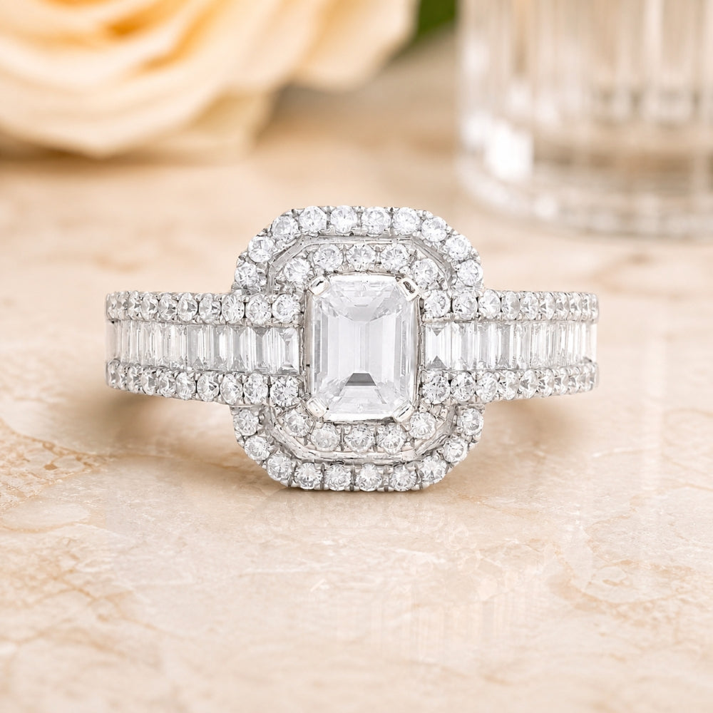 DR9173 - 18K White Gold Diamond Ring