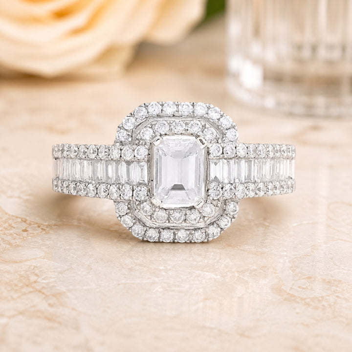 DR9173 - 18K White Gold Diamond Ring