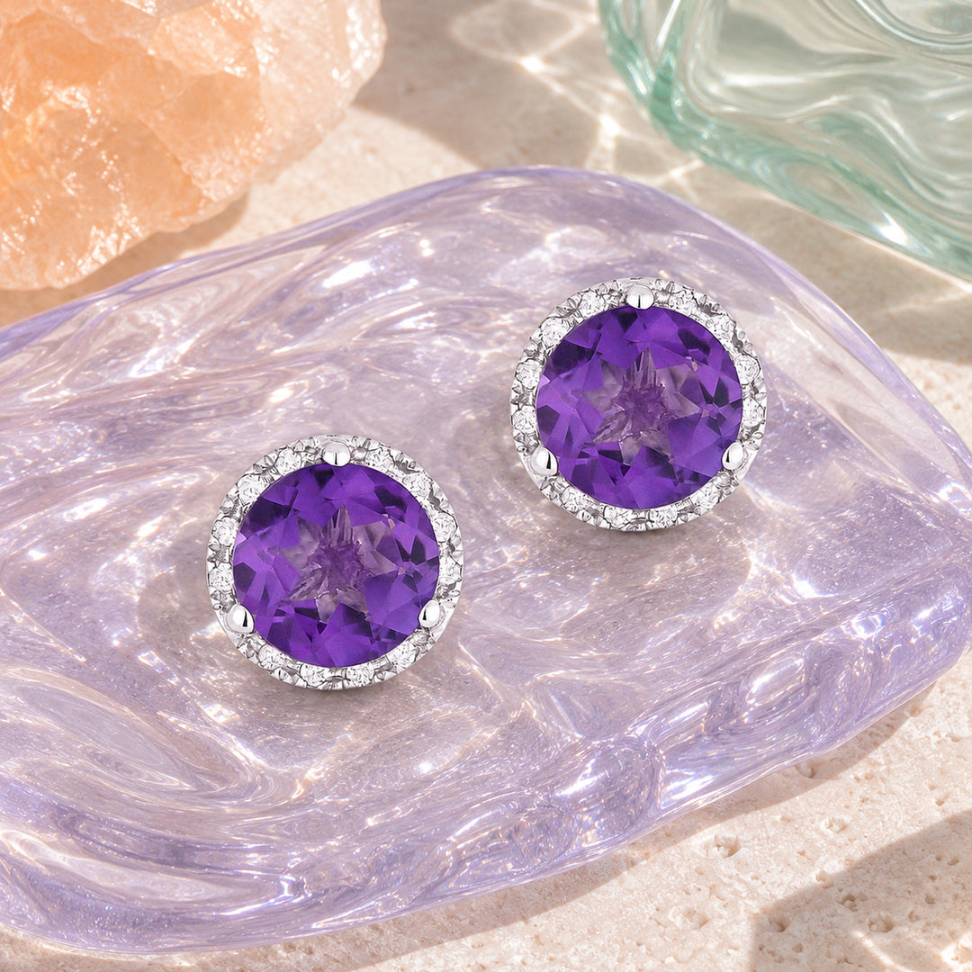 E1023 - 14K Gold Round Stud Earrings
