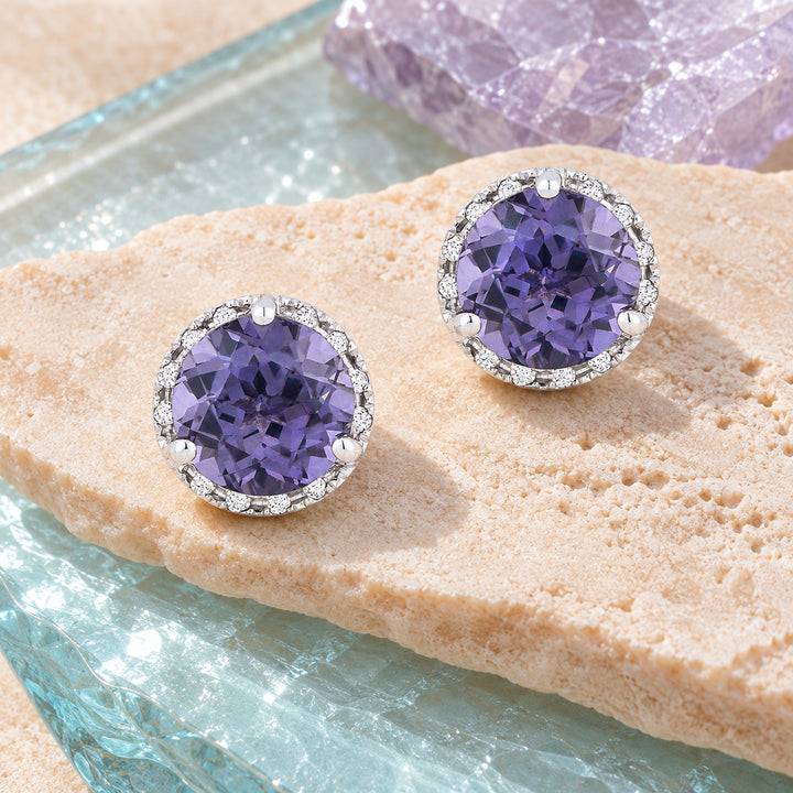 E1023 - 14K Gold Round Stud Earrings