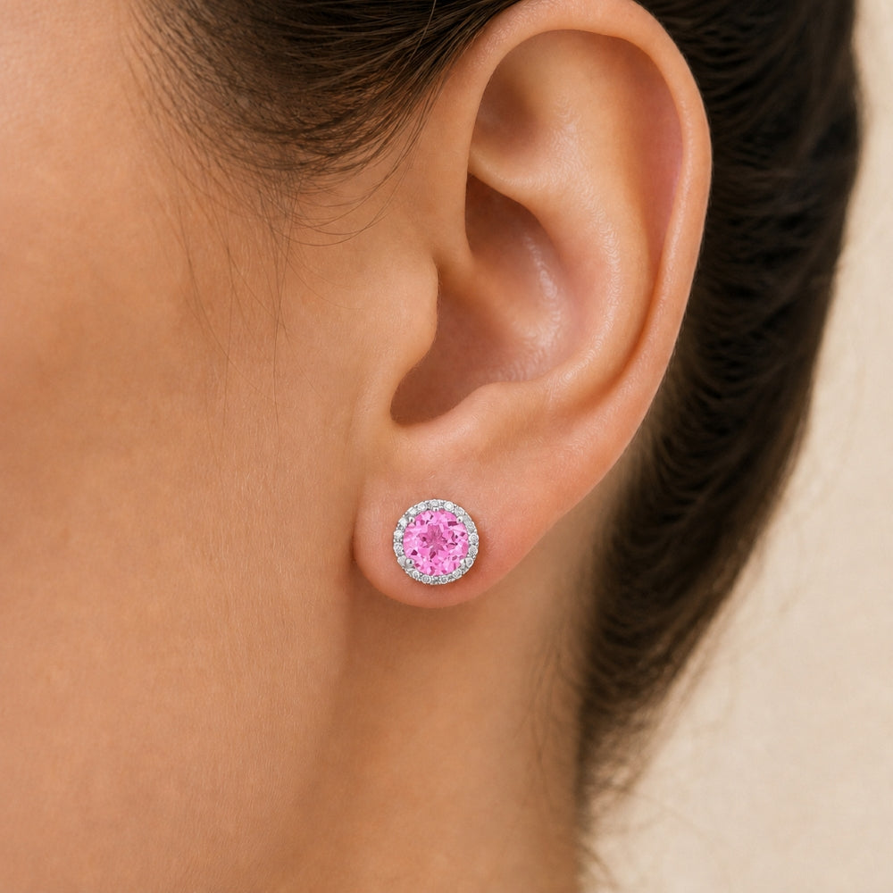 E1023 - 14K Gold Round Stud Earrings