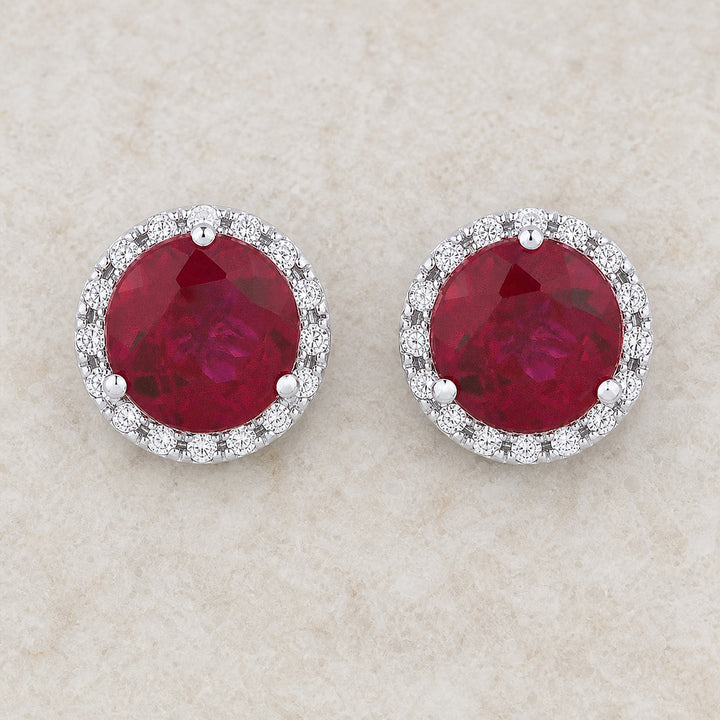 E1023 - 14K Gold Round Stud Earrings