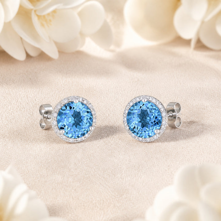 E1023 - 14K Gold Round Stud Earrings