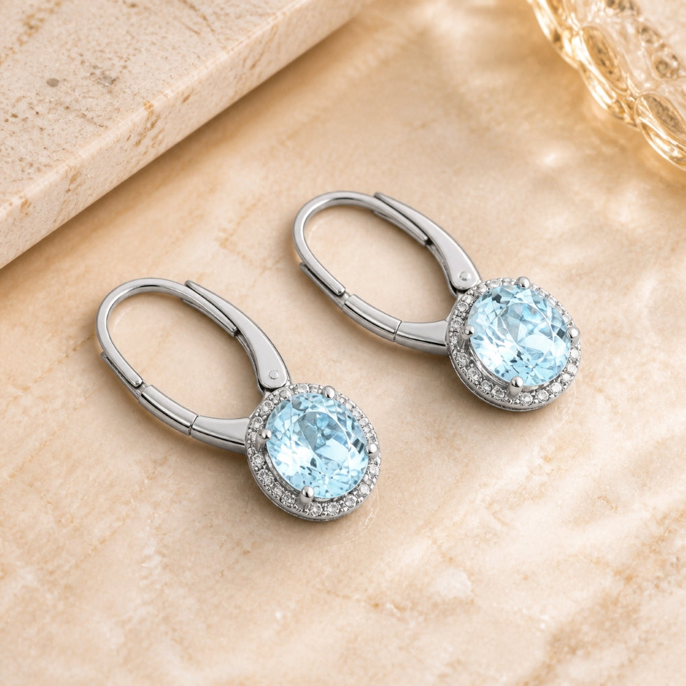 E1052 - 14K Gold Round Drop Earrings