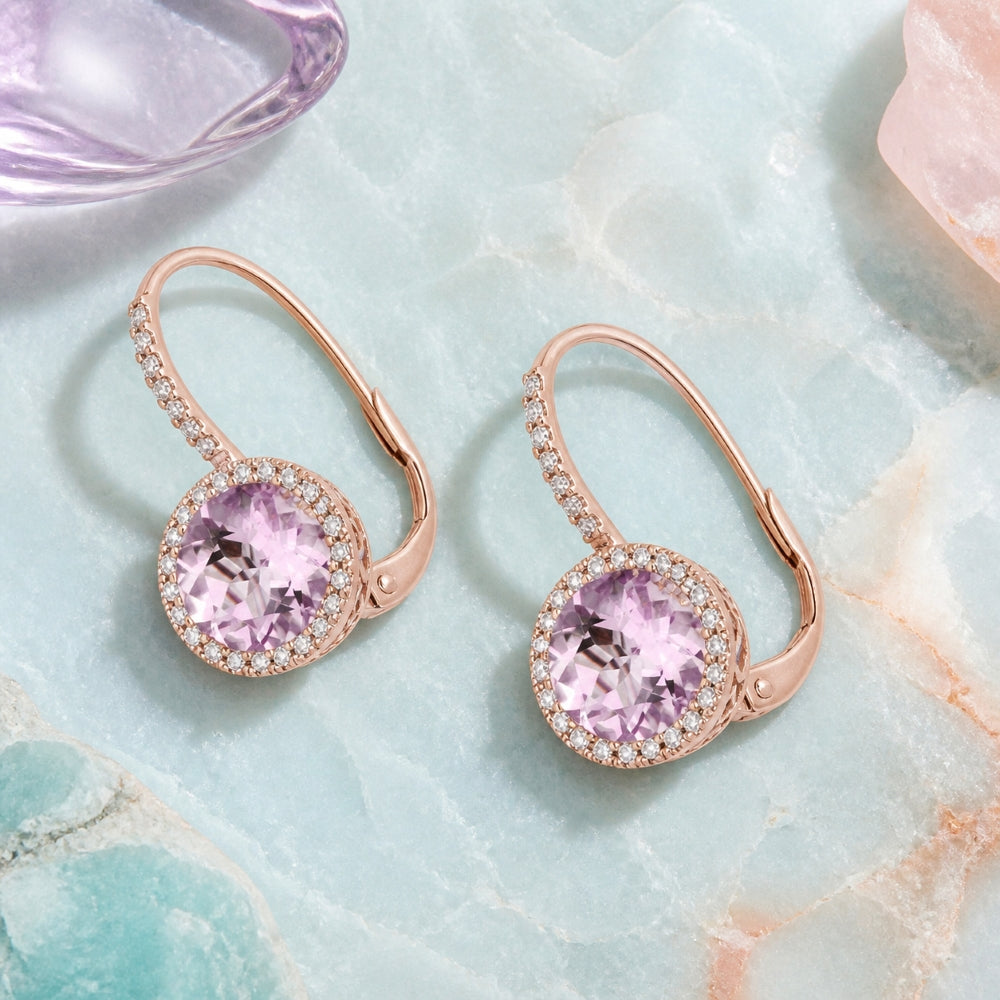 E1059 - 14K Gold Round Drop Earrings