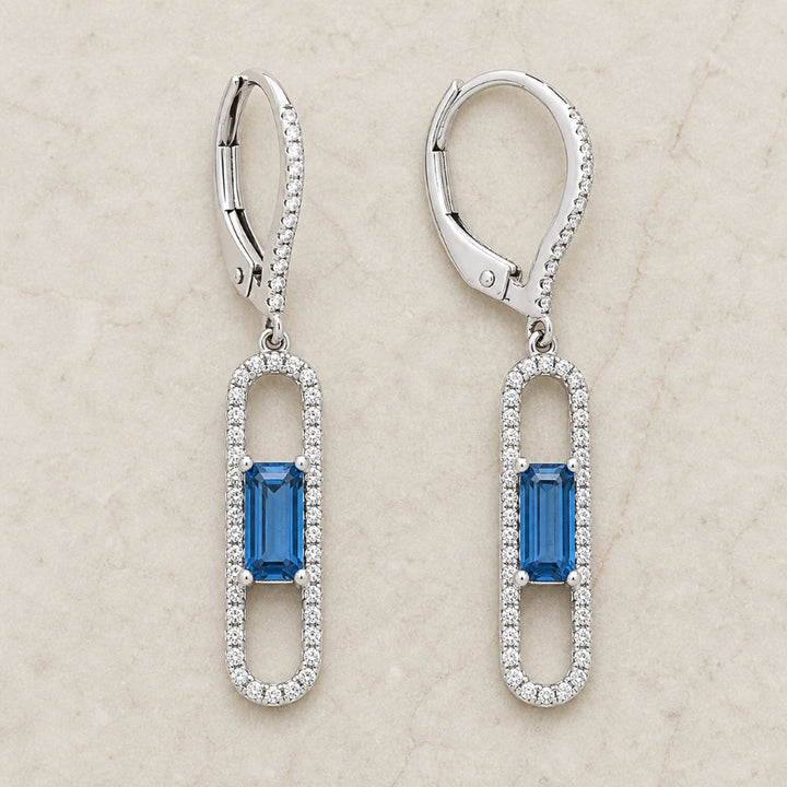 E1255 - 14K Gold Paperclip Drop Earrings