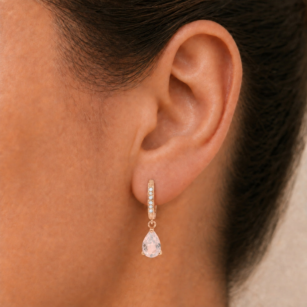 E1469 - 14K Gold Pear Drop Earrings