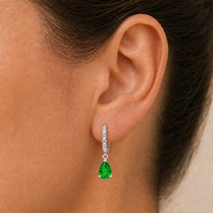 E1469 - 14K Gold Pear Drop Earrings
