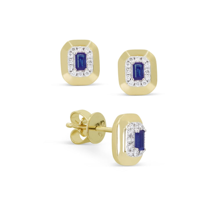 Beautiful Hand Crafted 14K Yellow Gold  Sapphire And Diamond Arianna Collection
