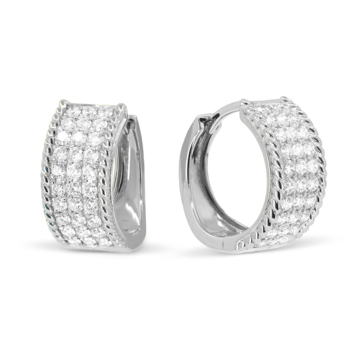 Madison L 14K White Gold Diamond Earrings - style E1789W