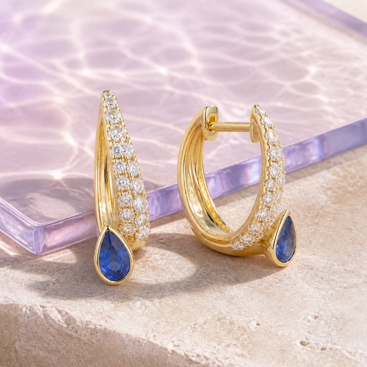 E1882 - 14K Yellow Gold Hoop Earrings