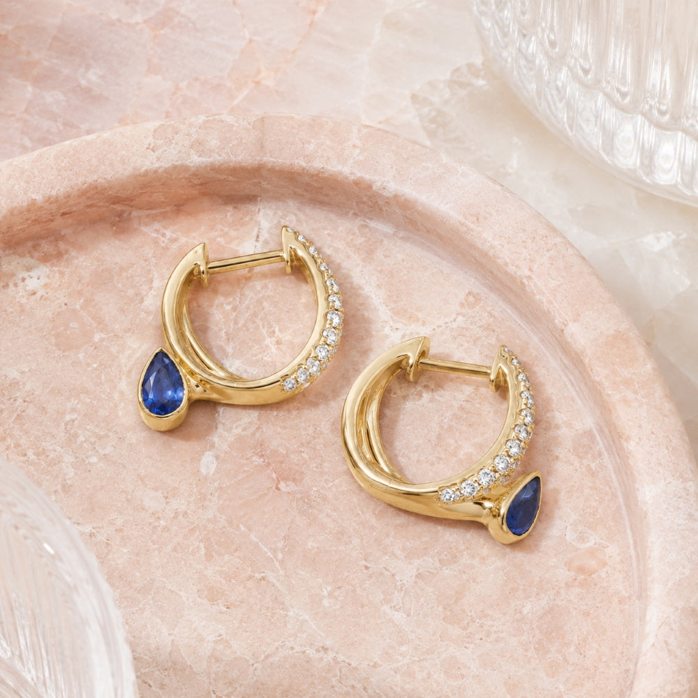 E1882 - 14K Yellow Gold Hoop Earrings