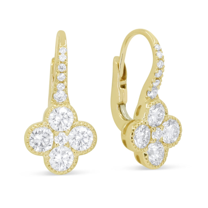 Beautiful Hand Crafted 14K Yellow Gold White Diamond Lumina Collection