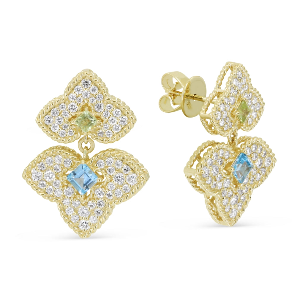 Madison L 14K Yellow Gold Diamond Drop Earrings - style E1951SWBTPRY
