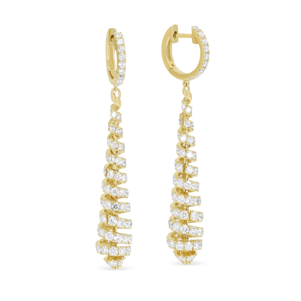 Madison L 14K Yellow Gold Diamond Drop Earrings - style E1958Y