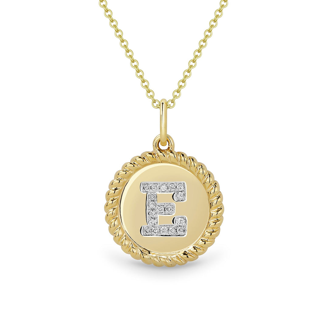 Beautiful Hand Crafted 14K Yellow Gold  Yellow Gold And Diamond Milano Collection Pendant