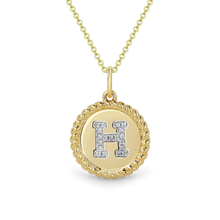 Beautiful Hand Crafted 14K Yellow Gold  Yellow Gold And Diamond Milano Collection Pendant