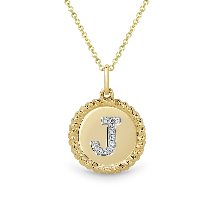 Beautiful Hand Crafted 14K Yellow Gold  Yellow Gold And Diamond Milano Collection Pendant