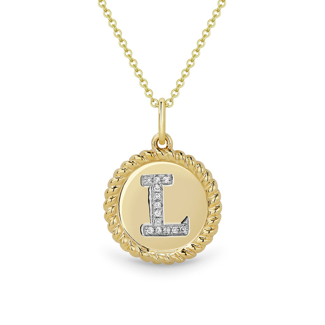 Beautiful Hand Crafted 14K Yellow Gold  Yellow Gold And Diamond Milano Collection Pendant