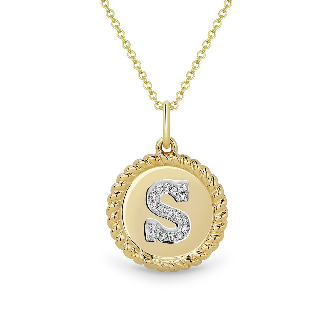 Beautiful Hand Crafted 14K Yellow Gold  Yellow Gold And Diamond Milano Collection Pendant