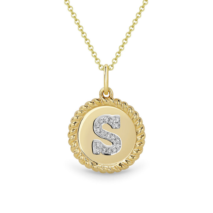 Beautiful Hand Crafted 14K Yellow Gold  Yellow Gold And Diamond Milano Collection Pendant