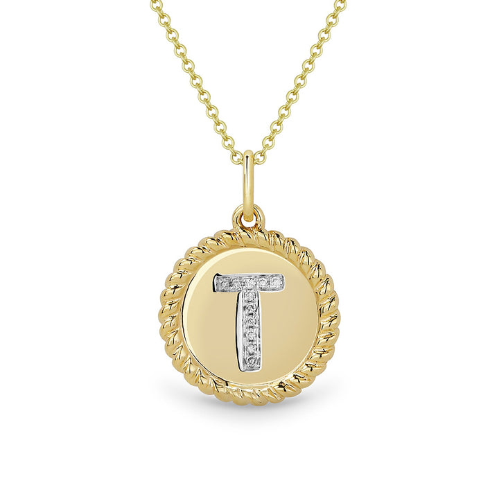 Beautiful Hand Crafted 14K Yellow Gold  Yellow Gold And Diamond Milano Collection Pendant