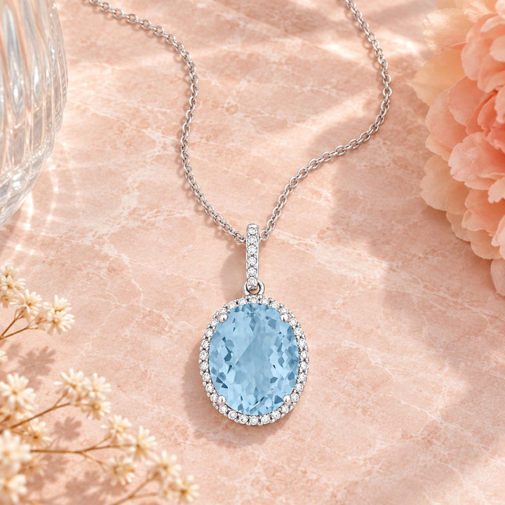 N1027 - 14K Gold Oval Pendant