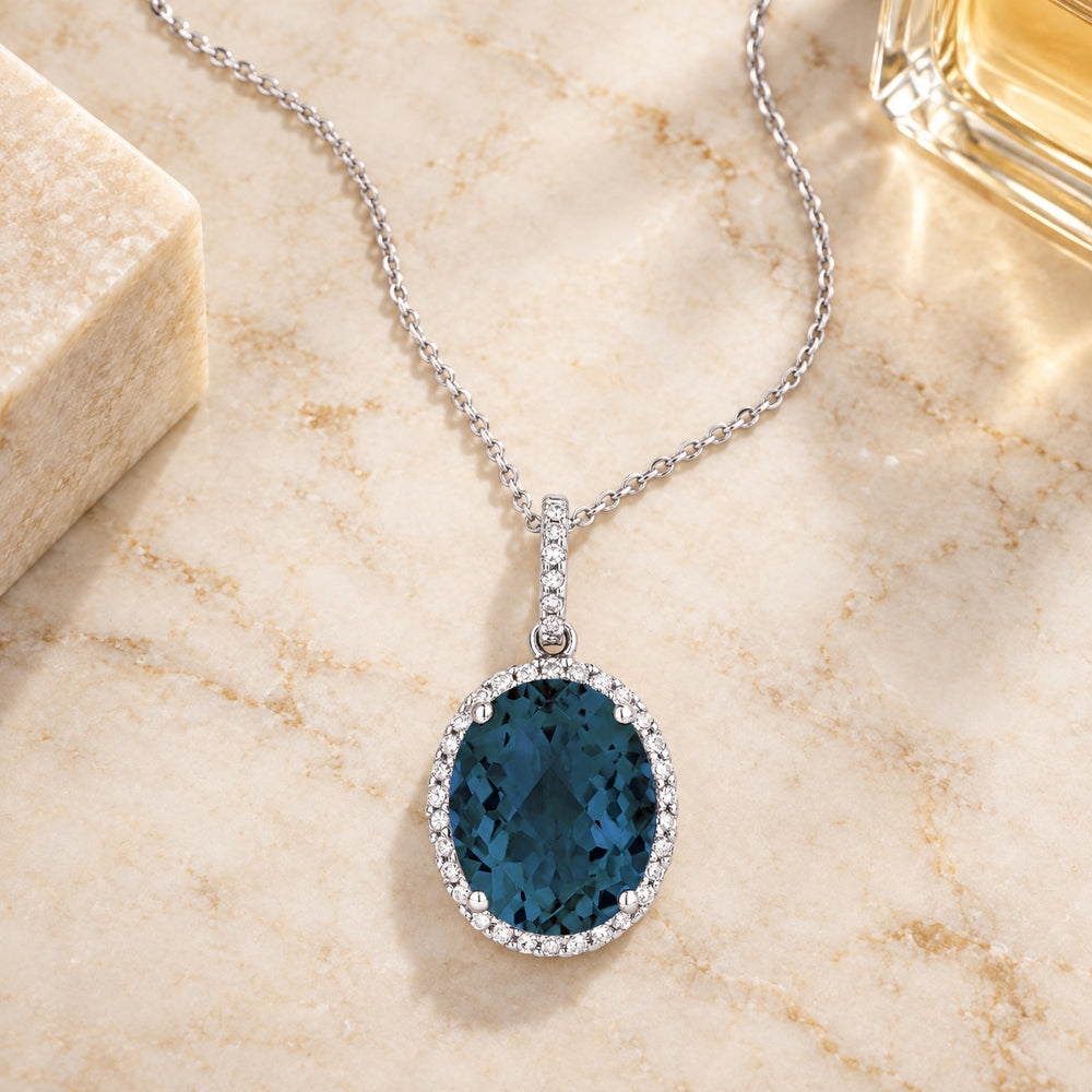 N1027 - 14K Gold Oval Pendant
