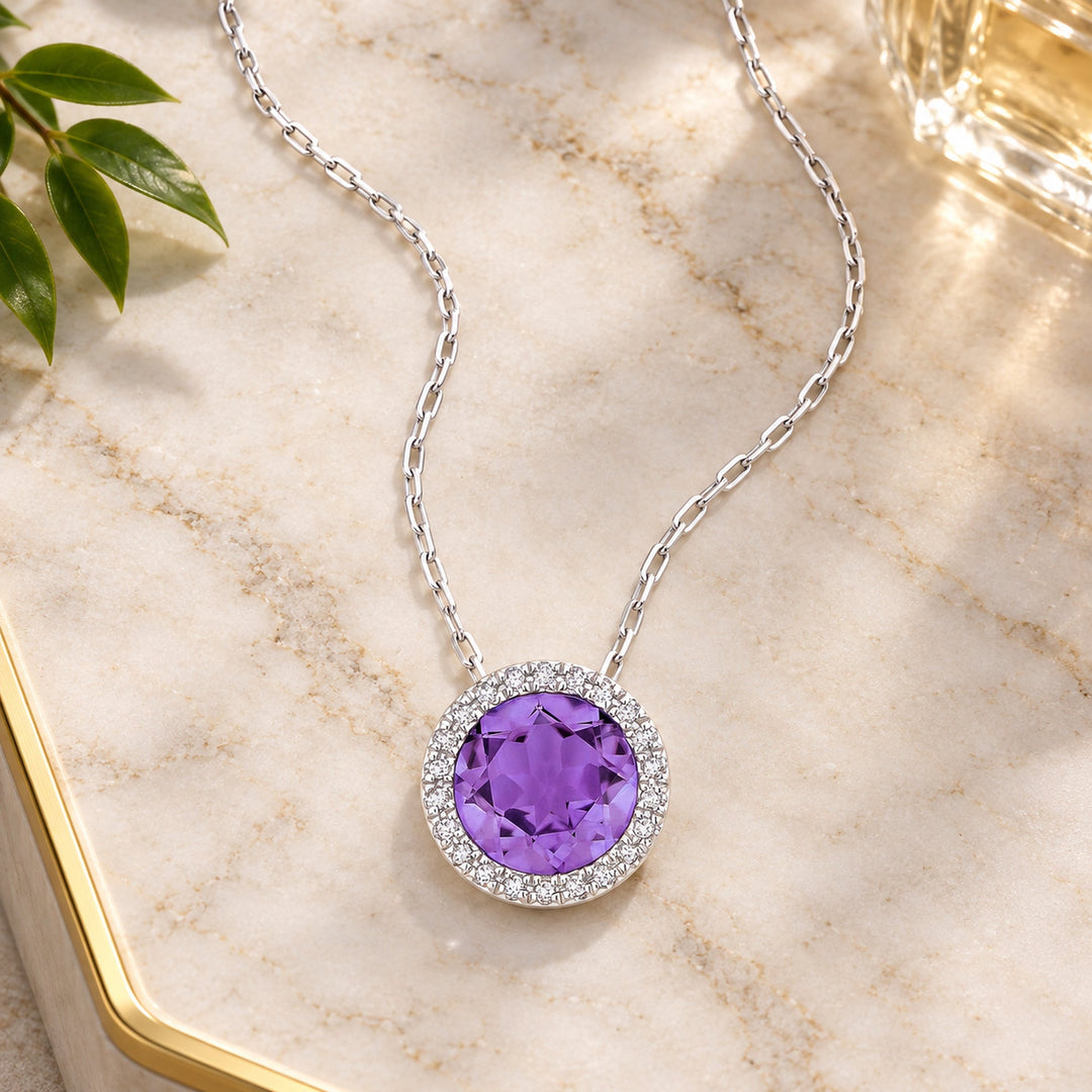 N1041 - 14K Gold Round Pendant