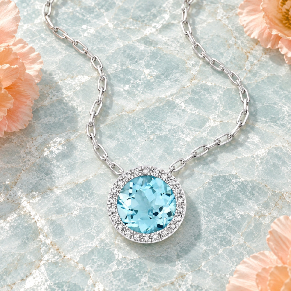 N1041 - 14K Gold Round Pendant
