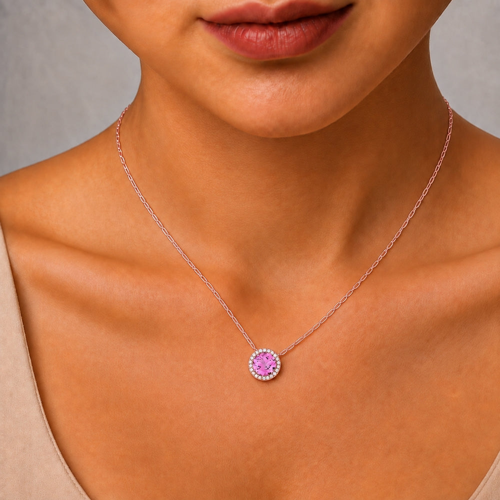 N1041 - 14K Gold Round Pendant