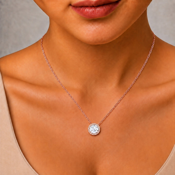 N1041 - 14K Gold Round Pendant