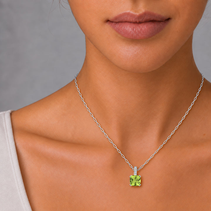 N1070 - 14K Gold Cushion Pendant