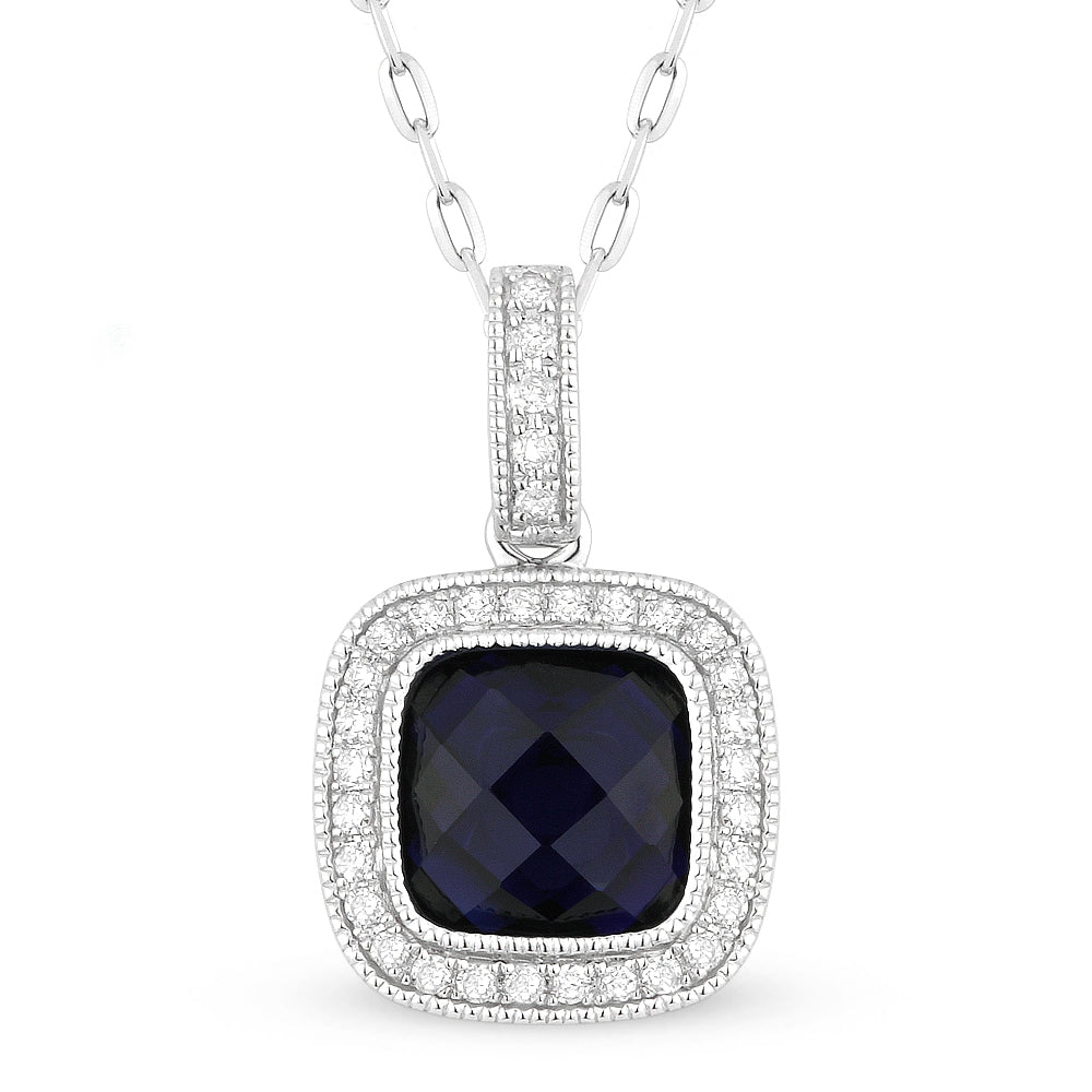 White Gold / Created Sapphire