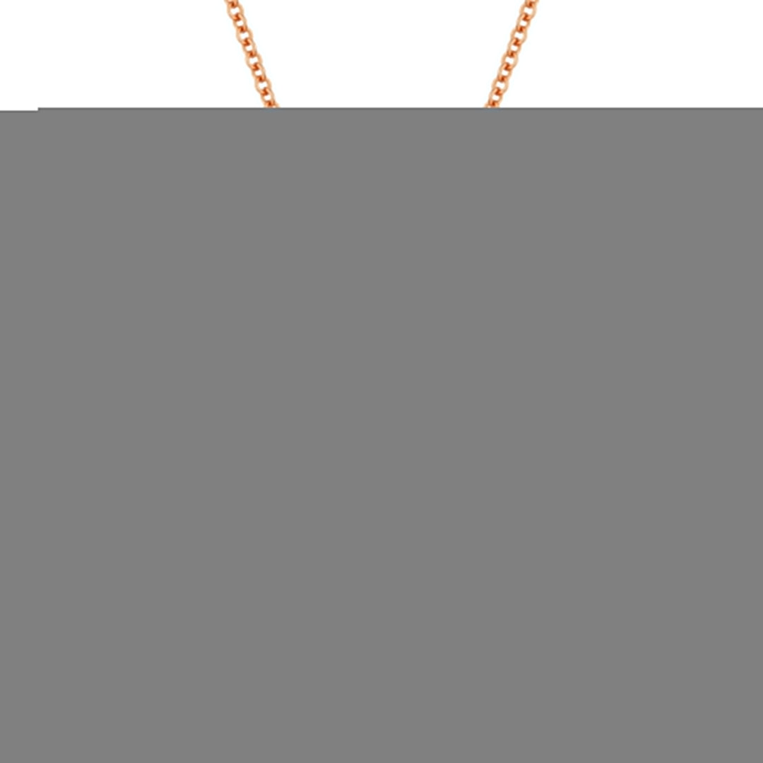 Beautiful Hand Crafted 14K Rose Gold White Diamond Milano Collection Pendant
