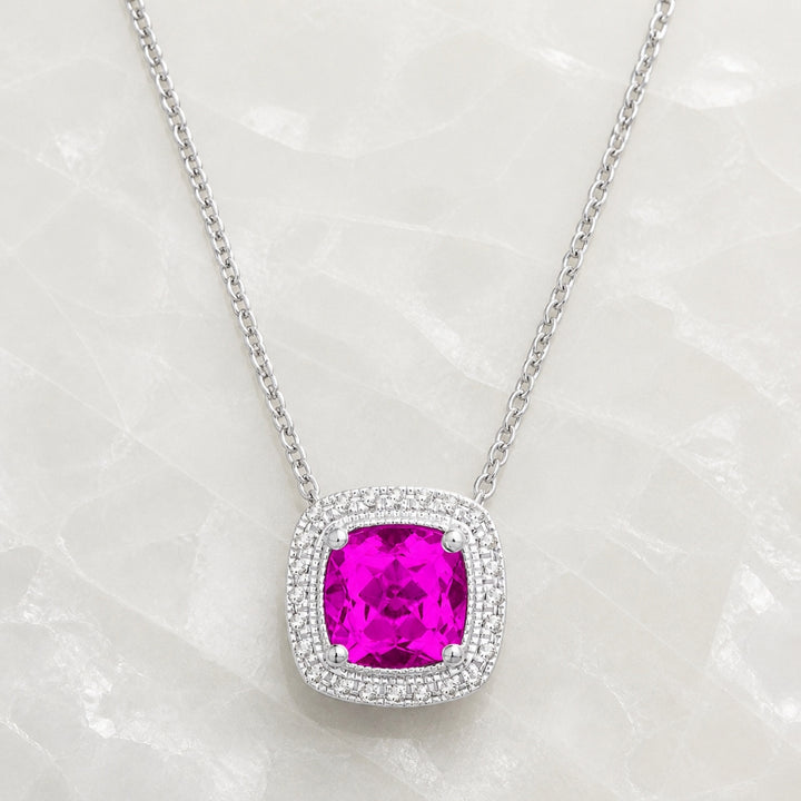 N1132 - 14K Gold Cushion Pendant