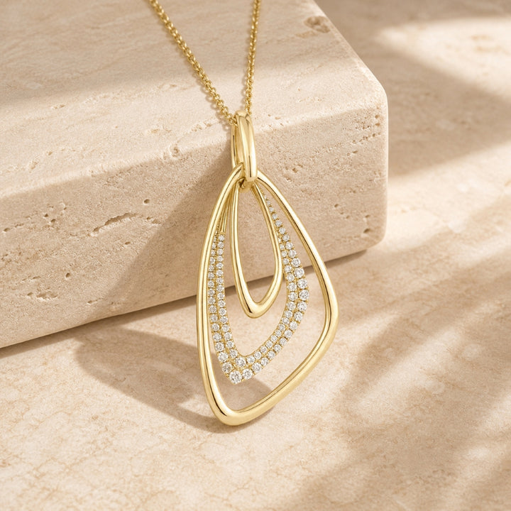 N1206 - 14K Gold Diamond Pendant