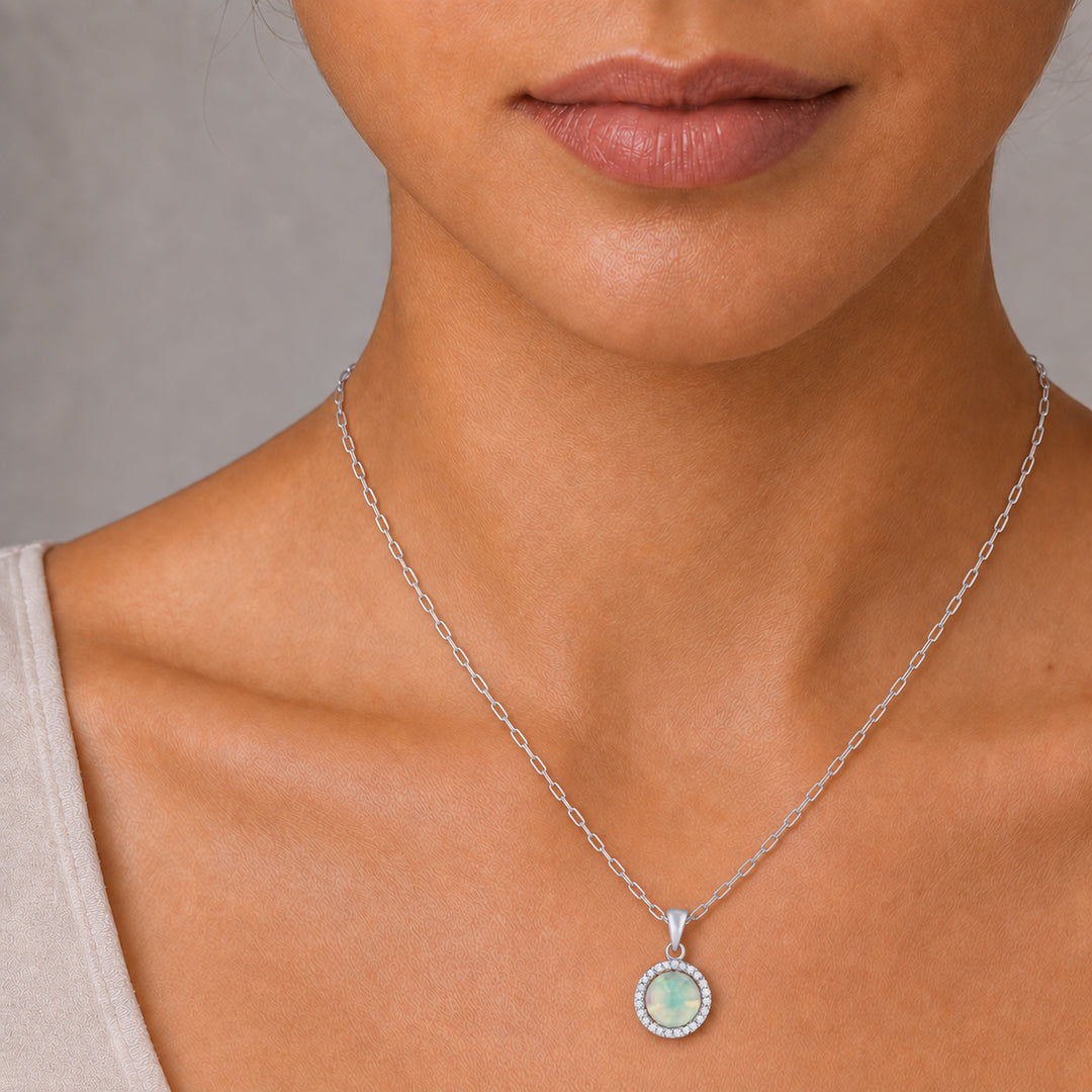 N1253 - 14K Gold Round Pendant