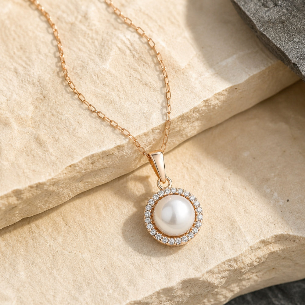N1253 - 14K Gold Round Pendant