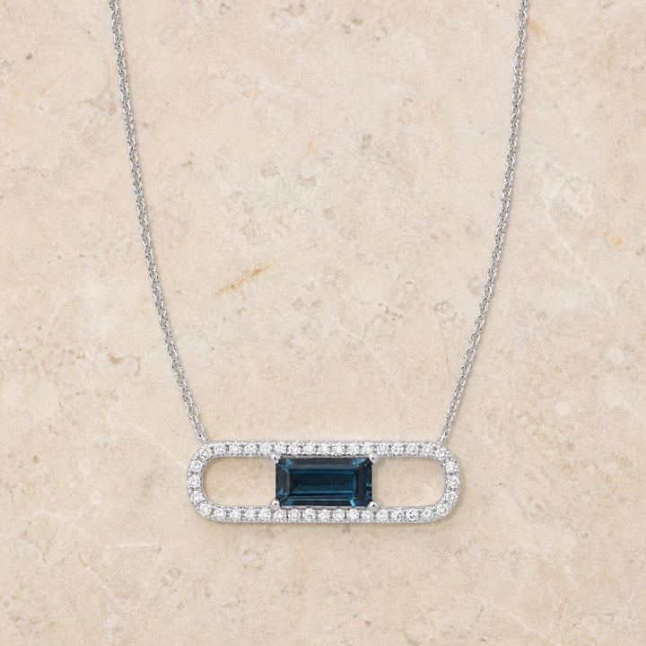 N1327 - 14K Gold Paperclip Necklace