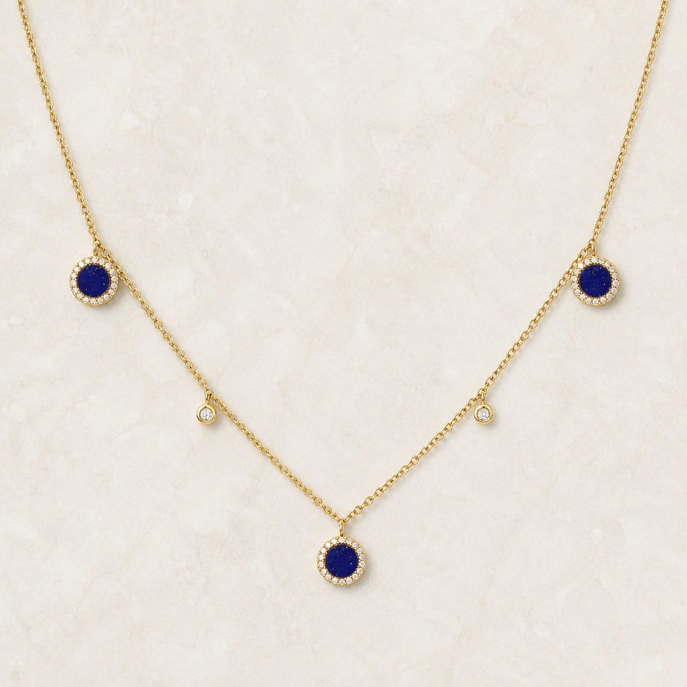 N1378 - 14K Gold Cocktail Necklace