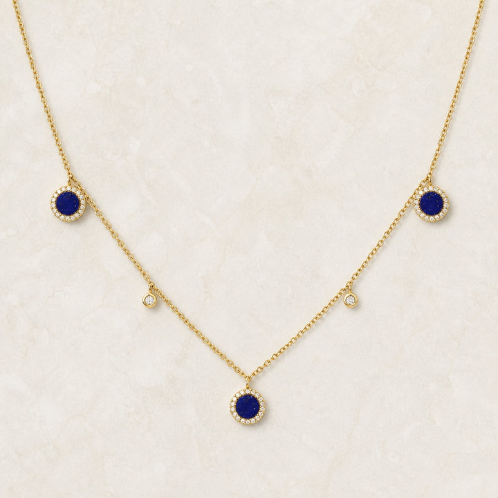 N1378 - 14K Gold Cocktail Necklace