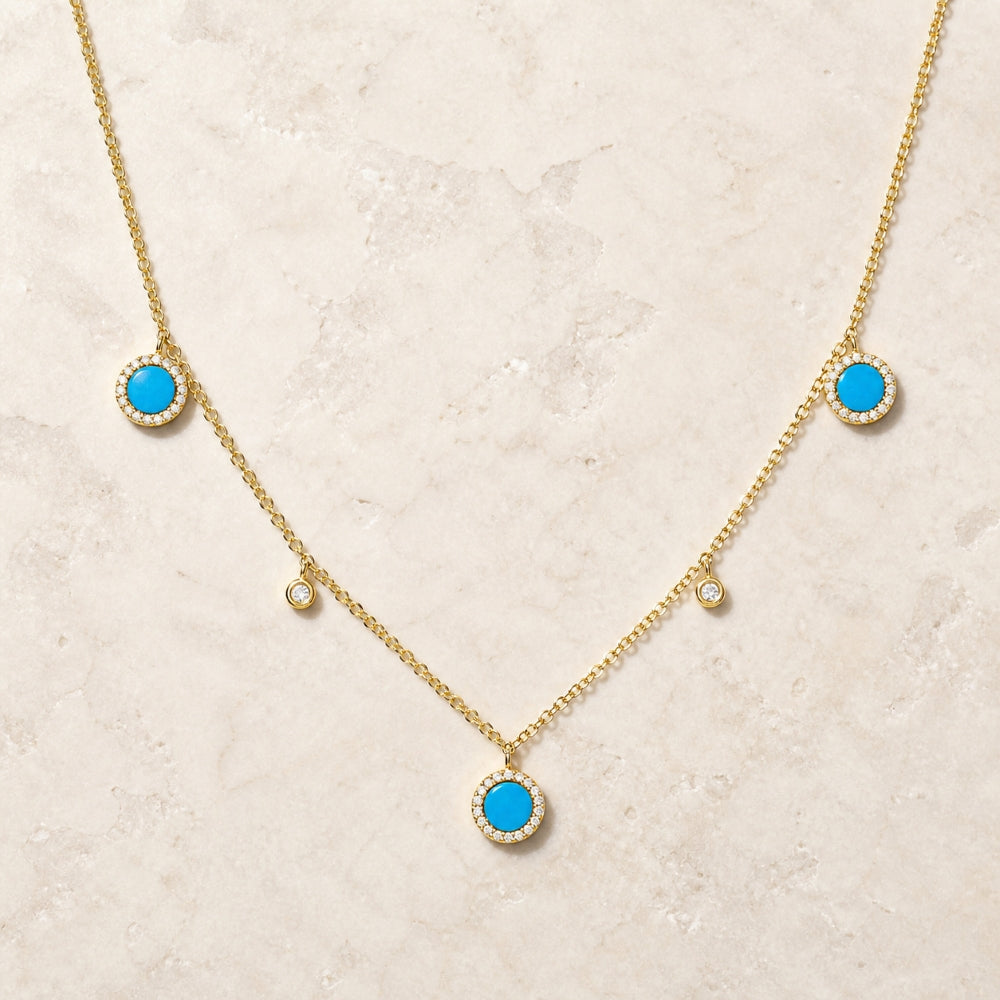 N1378 - 14K Gold Cocktail Necklace