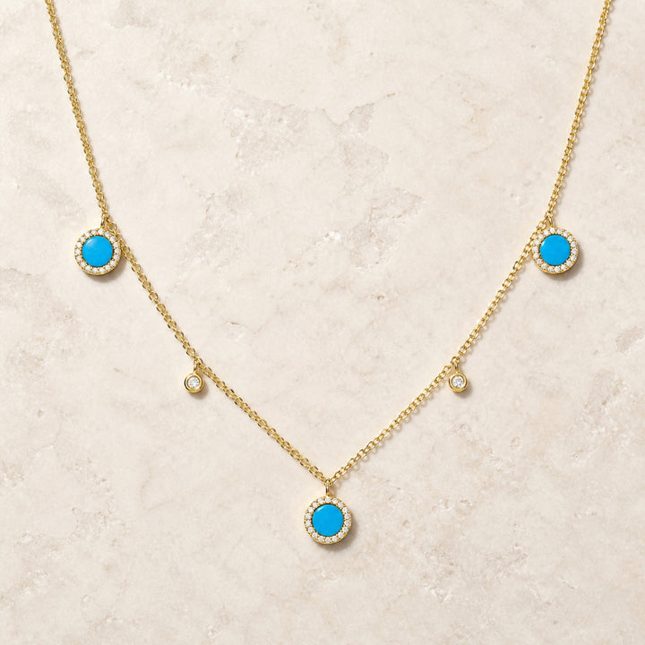 N1378 - 14K Gold Cocktail Necklace