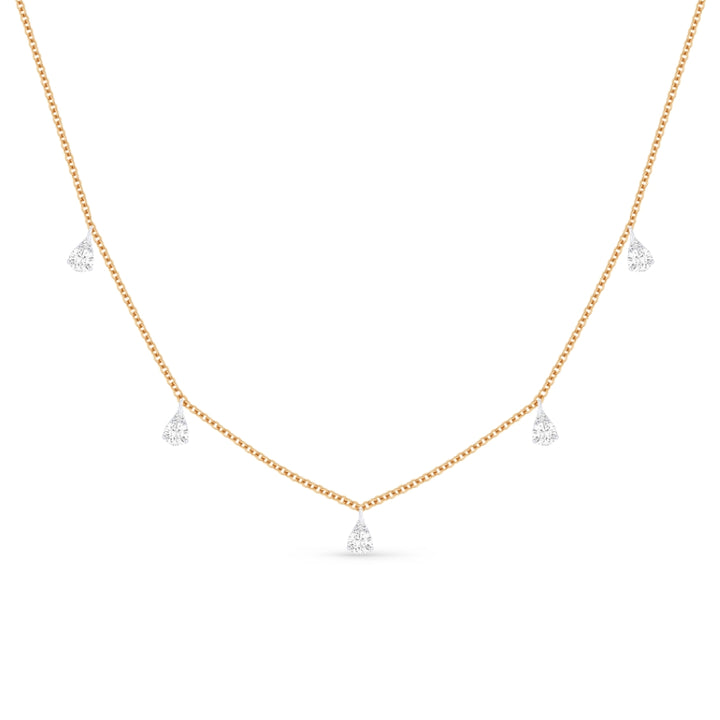 Beautiful Hand Crafted 14K Two Tone Gold White Diamond Milano Collection Necklace